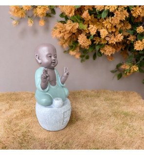  statue bonze dana utilisée lors d’une séance de relaxation