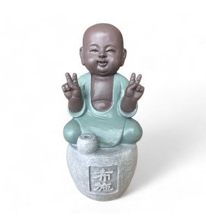  statue bonze porte-encens dana intégrée à une décoration intérieure zen