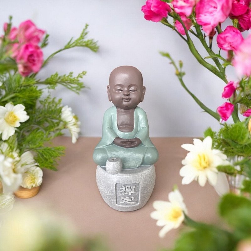 Dhyana - Statue Bouddha Porte-Encens