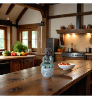  mise en scène du porte-encens sur une étagère avec des livres et des objets spirituels