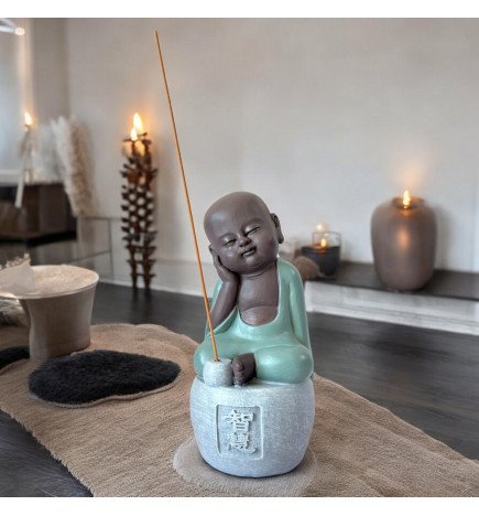 Intélligence -Statue Bonze Porte-Encens