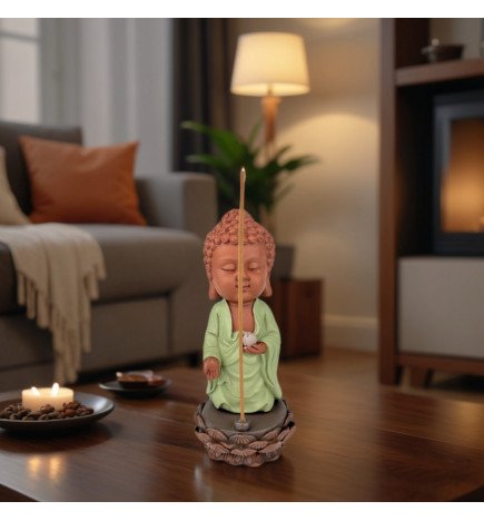 Kasyapa - Statue Bouddha Porte-Encens